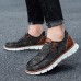 Men's Modern Slip-On Sneakers, Grey Mesh with Cushioned Sole, Lightweight Comfort for Daily Wear