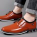 Men's Stylish Brown Lace-Up Casual Shoes Comfortable Slip-On Sneakers for Everyday and Semi-Formal Wear