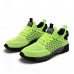 Men's Neon Green Breathable Athletic Sneakers Lightweight Mesh Running Shoes with Cushioned Sole