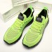 Men's Neon Green Breathable Athletic Sneakers Lightweight Mesh Running Shoes with Cushioned Sole