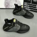 Men's Black and Gray Athletic Sneakers with Gold Accents, Lightweight Running Shoes for Training and Casual Wear