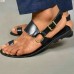 Men's Brown Faux Leather Open-Toe Sandals Adjustable Buckle Strap Design, Lightweight and Comfortable for Casual Summer Wear