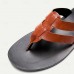 Men's Sandals Slippers & Flip-Flops Flat Sandals Microfiber Breathable Comfortable Slip Resistant Loafer Black Brown Khaki