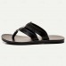 Men's Sandals Slippers & Flip-Flops Flat Sandals Microfiber Breathable Comfortable Slip Resistant Loafer Black Brown Khaki
