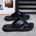 Men's Black Crocodile Pattern Slide Sandals Non-Slip Cross Strap Summer Slippers for Casual & Beach Wear