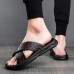 Men's Black Crocodile Pattern Slide Sandals Non-Slip Cross Strap Summer Slippers for Casual & Beach Wear