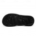 Men's Black Crocodile Pattern Slide Sandals Non-Slip Cross Strap Summer Slippers for Casual & Beach Wear