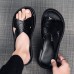 Men's Black Crocodile Pattern Slide Sandals Non-Slip Cross Strap Summer Slippers for Casual & Beach Wear