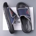 Men's Adjustable Slide Sandals - Comfortable Non-Slip Lightweight Casual Slippers for Indoor and Outdoor Use
