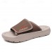 Men's Adjustable Slide Sandals - Comfortable Non-Slip Lightweight Casual Slippers for Indoor and Outdoor Use