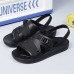 Men's Black Sports Sandals with Adjustable Strap and Breathable Design, Comfortable for Outdoor Activities, Casual Wear and Summer Travel