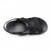 Men's Black Sports Sandals with Adjustable Strap and Breathable Design, Comfortable for Outdoor Activities, Casual Wear and Summer Travel