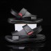 Men's Brown Adjustable Strap Sandals Casual, Comfortable Outdoor Footwear for Summer and Vacation