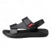 Men's Brown Adjustable Strap Sandals Casual, Comfortable Outdoor Footwear for Summer and Vacation