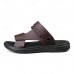 Men's Brown Adjustable Strap Sandals Casual, Comfortable Outdoor Footwear for Summer and Vacation