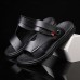 Men's Brown Adjustable Strap Sandals Casual, Comfortable Outdoor Footwear for Summer and Vacation