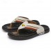Men's Slippers & Flip-Flops Split Leather Breathable Comfortable Slip Resistant Loafer Black Khaki Beige