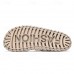 Men's Leather Sandals - Adjustable Straps Summer Beach Slippers with Buckle