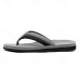 Red Men's Flip-Flops with Black and Gold Striped Thong Strap - Casual Summer Beach Sandals for Outdoor Activities