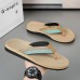 Red Men's Flip-Flops with Black and Gold Striped Thong Strap - Casual Summer Beach Sandals for Outdoor Activities