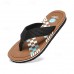 Men's Non-Slip Flip Flops - Lightweight Casual Beach Sandals with Textured Sole and Stylish Pattern, Ideal for Summer and Outdoor Use