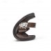 Men's Brown Crocodile Pattern Sandals with Adjustable Strap, Stylish Design for Casual, Outdoor and Summer Wear