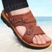 Men's Stylish Sandals with Buckle Closure and Durable Sole, Suitable for Summer Events and Daily Use