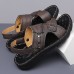 Men's Stylish Sandals with Buckle Closure and Durable Sole, Suitable for Summer Events and Daily Use