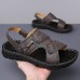 Men's Stylish Sandals with Buckle Closure and Durable Sole, Suitable for Summer Events and Daily Use