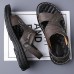 Men's Stylish Sandals with Buckle Closure and Durable Sole, Suitable for Summer Events and Daily Use