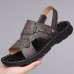 Men's Stylish Sandals with Buckle Closure and Durable Sole, Suitable for Summer Events and Daily Use