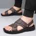 Men's Stylish Sandals with Buckle Closure and Durable Sole, Suitable for Summer Events and Daily Use