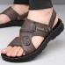 Men's Stylish Sandals with Buckle Closure and Durable Sole, Suitable for Summer Events and Daily Use