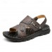 Men's Stylish Sandals with Buckle Closure and Durable Sole, Suitable for Summer Events and Daily Use