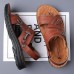 Men's Stylish Sandals with Buckle Closure and Durable Sole, Suitable for Summer Events and Daily Use