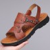 Men's Stylish Sandals with Buckle Closure and Durable Sole, Suitable for Summer Events and Daily Use