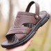 Men's Luxury Textured Faux Leather  Slide Sandals with Comfort Insole and Durable Grip Sole, Perfect for Stylish Casual Wear