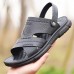 Men's Luxury Textured Faux Leather  Slide Sandals with Comfort Insole and Durable Grip Sole, Perfect for Stylish Casual Wear