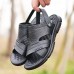 Men's Luxury Textured Faux Leather  Slide Sandals with Comfort Insole and Durable Grip Sole, Perfect for Stylish Casual Wear