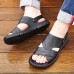 Men's Luxury Textured Faux Leather  Slide Sandals with Comfort Insole and Durable Grip Sole, Perfect for Stylish Casual Wear