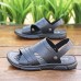Men's Luxury Textured Faux Leather  Slide Sandals with Comfort Insole and Durable Grip Sole, Perfect for Stylish Casual Wear