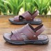 Men's Luxury Textured Faux Leather  Slide Sandals with Comfort Insole and Durable Grip Sole, Perfect for Stylish Casual Wear