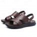 Men's Luxury Textured Faux Leather  Slide Sandals with Comfort Insole and Durable Grip Sole, Perfect for Stylish Casual Wear