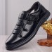 Men's Brown Faux Leather Fisherman Sandals - Breathable Closed-Toe Design with Adjustable Strap for Summer Casual and Outdoor Wear