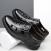 Men's Brown Faux Leather Breathable Fisherman Sandals Velcro Strap, Casual Closed-Toe Design, Comfortable Summer Footwear for Outdoors and Daily Wear