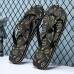 Youthful Black Flip-Flops with Cartoon Skull Print - Fun and Edgy Footwear for Concerts and Festive Casual Outings