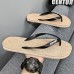 Youthful Black Flip-Flops with Cartoon Skull Print - Fun and Edgy Footwear for Concerts and Festive Casual Outings