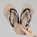 Youthful Black Flip-Flops with Cartoon Skull Print - Fun and Edgy Footwear for Concerts and Festive Casual Outings