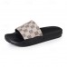 Men's Mule Sandals with Beige Floral Pattern - Elegant Slides for Casual Events and Social Gatherings
