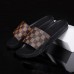 Men's Mule Sandals with Beige Floral Pattern - Elegant Slides for Casual Events and Social Gatherings